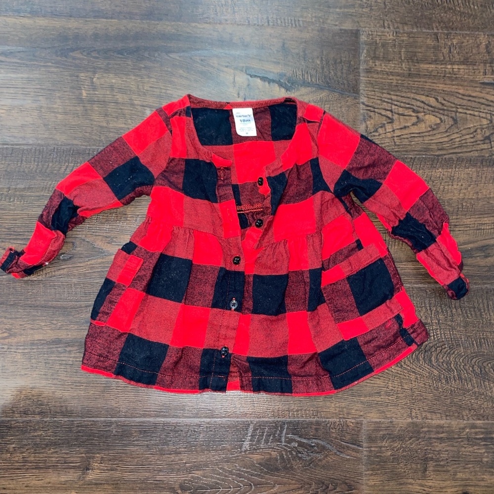Carter’s Baby Girl Buffalo Plaid Shirt